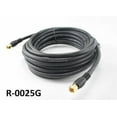 thumbnail image 1 of 25Ft Rg6 75 Ohm High-Grade Gold-Plated F-Type Coaxial Video Cable, R-0025G, 1 of 1