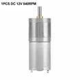 thumbnail image 1 of 25GA-370 DC 12V Gear Motor Speed Reduction Geared Motor Metal Gear Motor 60RPM 80RPM 130RPM 170RPM 300RPM 380RPM 640RPM 1400RPM, 1 of 12