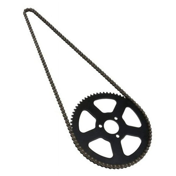 25H 136 Chain + 68T Sprocket 2 Stroke 47CC 49CC for Mini Small Sports Car Pocket Bike Off-Road Motorcycle