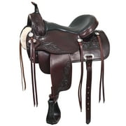 25HS 18" Western Horse Saddle American Leather Treeless Trail Pleasure Hilason