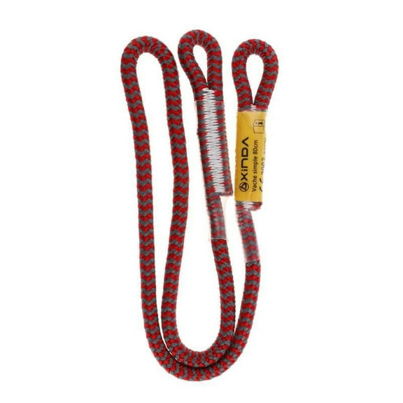 25KN 8mm Prusik Rope Cord 80cm/100cm for Arborist Outdoor Climbing Caving Ziplining Mountaineering Canyoneering - red, 80cm