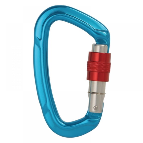 25KN D Shaped Climbing Carabiner Clips for Aid Climbing Such as Rock Climbing, Sport Climbing, Rappelling, and Mountaineering