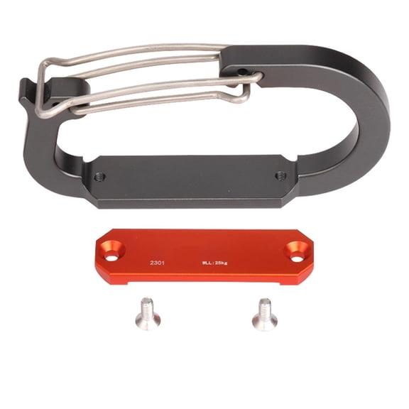 25KN Durable Climbing Hook Aluminum Alloy Quick Hanging Hook Outdoor Camping Hiking Climbing Hook Heavy-Duty Rescue Quick Hanging Hook