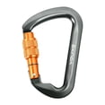 thumbnail image 1 of 25KN Locking Climbing Carabiner, Heavy Duty Large Carabiner Clip for Rock Climbing, Rappelling, Hunting, and Rescue Gear-Gray, 1 of 2