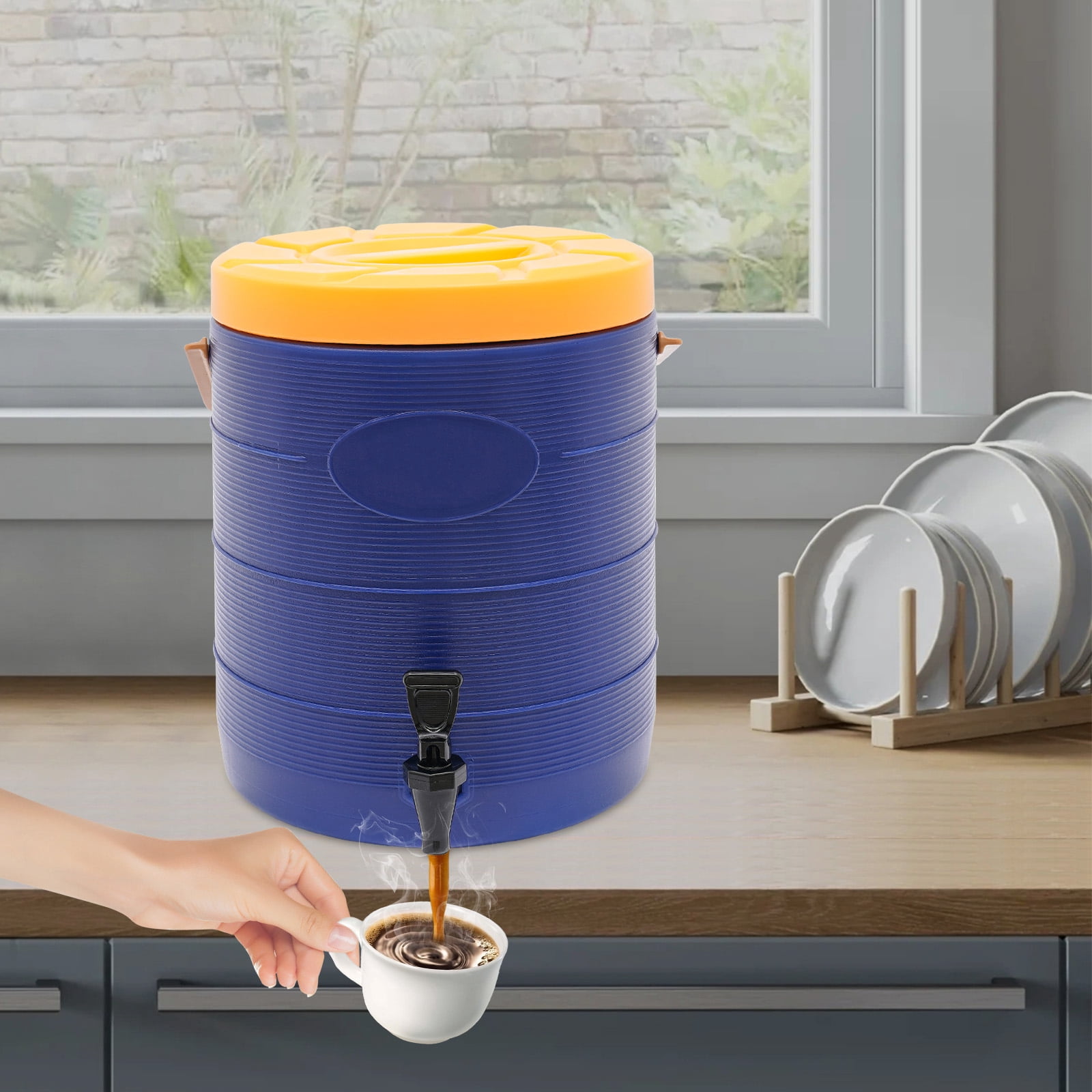 Insulated Beverage Dispenser 2 PCS, 10 Gal, Double-Walled