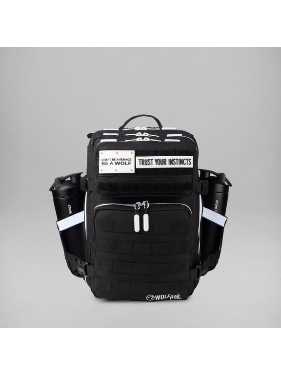 25L Backpack Alpha Black with White Accents
