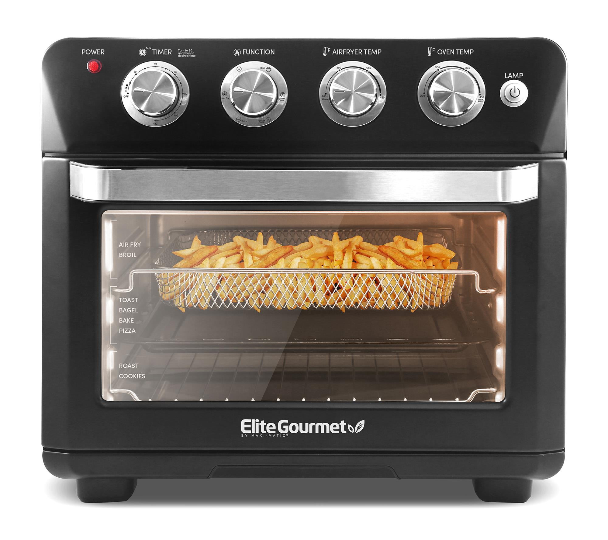 Elite 25L Black Digital Air Fryer Oven