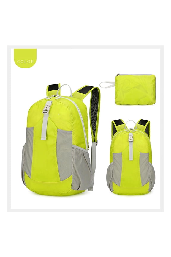 25L Foldable Waterproof Backpack, Multifunctional Large Capacity Light Hiking Backpack, Portable Packable Outdoor Bag for Travel Camping Vacation(Green)