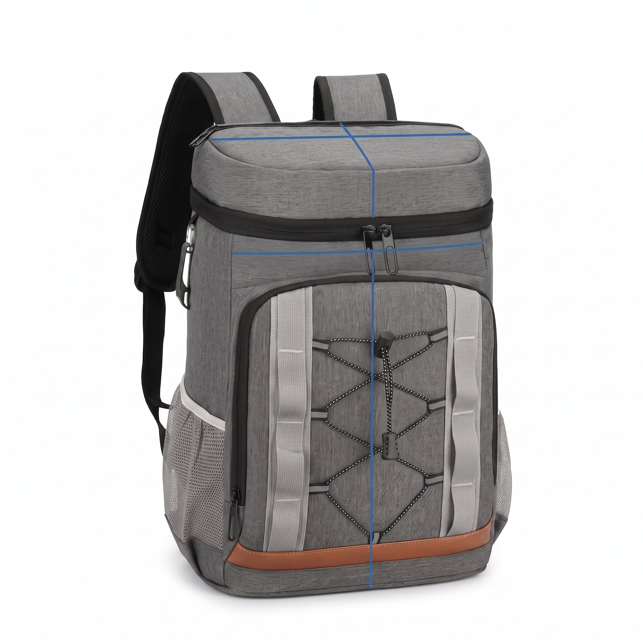 25L Insulated Cooler Backpack with Leak-Proof 4-Layer Design, 36-Can Capacity, Adjustable Straps & Multi-Pockets for Camping/Picnics