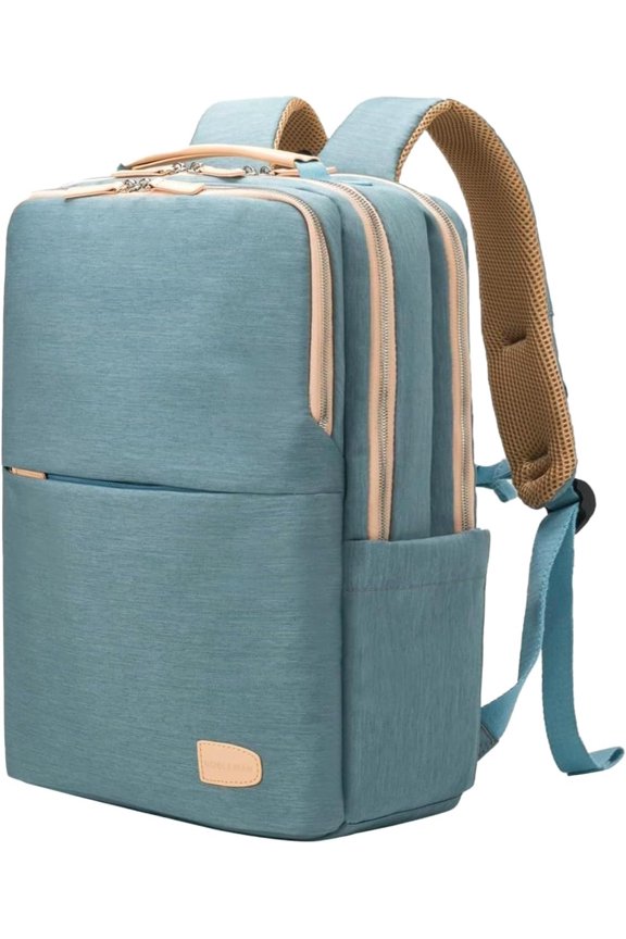 25L Large Travel Laptop Backpack for Women, Professional Adult Office Commuter Womens Backpack, Luxury Lightweight Personal Item Bag For Airlines Fits 16 Laptop (Aqua)