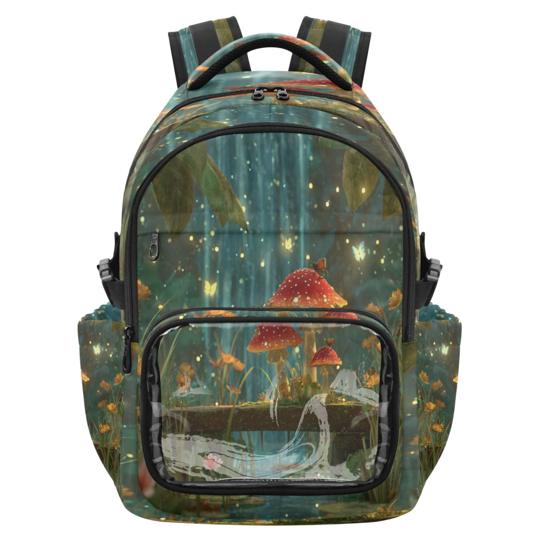 25L PVC Casual Backpack, Waterproof Large Capacity Backpack for Student ...