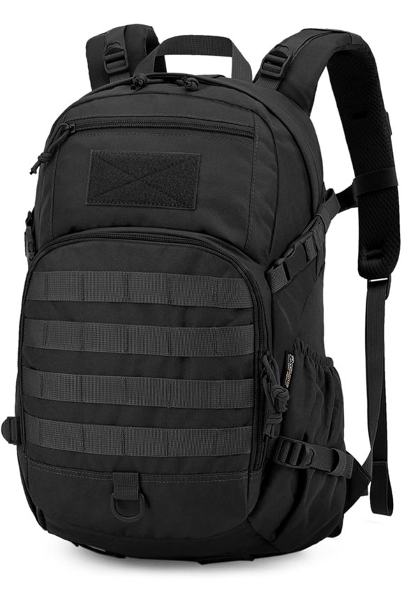 25L Tactical Backpack for Men, Molle Daypack Bug Out Bag for Hiking, Camping, and Commuting, Water-Resistant Military Style Rucksack