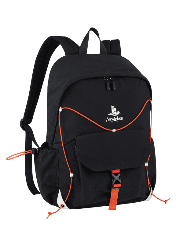 25L Travel Backpack for Women Men, Lightweight College Backpack, Black | Casual Daypack, Water Resistant Bookbag, Fit 15.6-inch Laptop, Travel Commuting Gym Hiking Work Bag, TSA Friendly