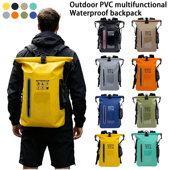 25L Waterproof Backpack, Floating Waterproof Backpack That Can Float, Suitable for Kayaking And Beach Activities, Outdoor Moisture-Proof Bag