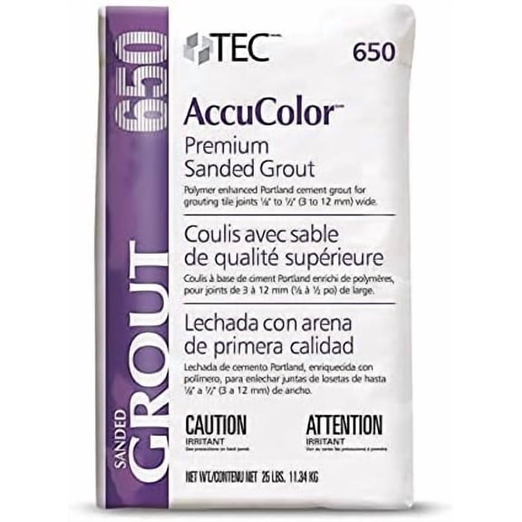 25LB ACCUCOLOR Premium Sanded Grout (Standard White (25LBS))$$Tools & Hardware Other