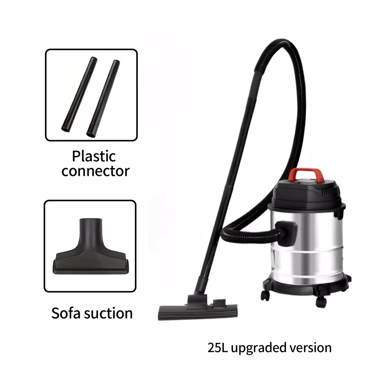 25LPortable handheld vacuum cleaner! Car interior/crevices can be sucked in, suitable for both home and car use
