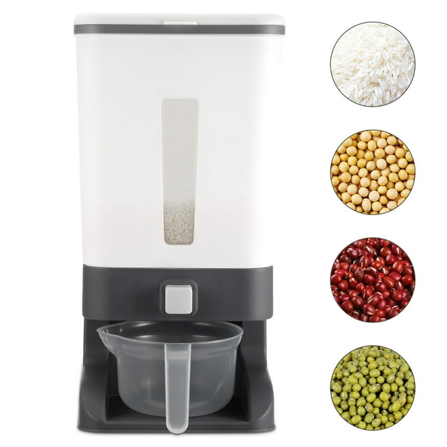 25Lbs Rice Dispensers, Oyajia Large Grain Container Storage with Lid