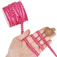 thumbnail image 1 of 25M Metallic Yarn Lace Ribbons Jacquard Ribbon Garment Accessories Fuchsia 1/4 inch(8mm), 1 of 5
