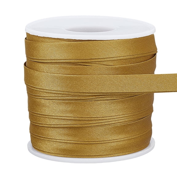 25M Satin Piping Trim Cheongsam Piping Ribbon Clothing Decoration 1Pc Plastic Empty Spools Olive 1/4 inch(8mm) about 27.34 Yards(25m)/Set