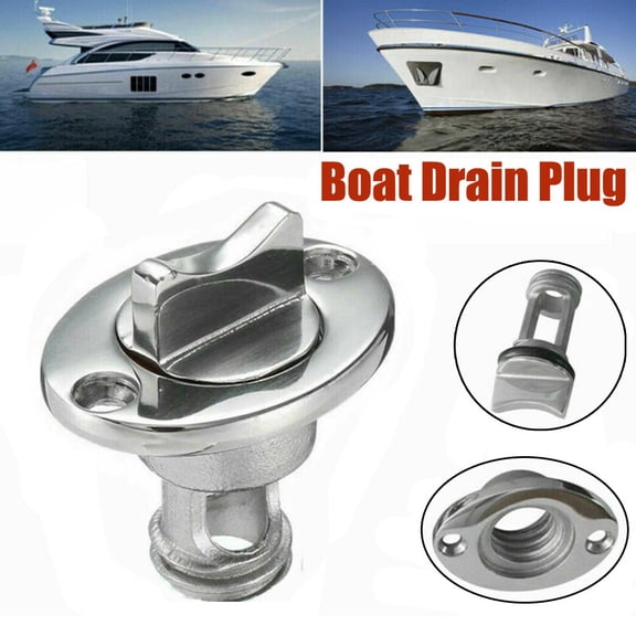 25MM Stainless Steel Drain Bung Tool for Boats Prevents Water Intrusion, for Fish Wells and Transoms