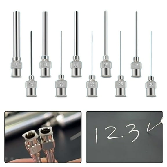 25Mm Dispensing Machine Needle Stainless Steel Dispensing Needle Industrial Glue Injection Needle For High Temperature Hand Tool 22G Fangkenuo