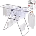 thumbnail image 1 of 25NEW Stainless Steel Clothes Drying Rack(L)–Foldable,Lightweight,Anti-Slip Elastic Rods,Made in Korea,Indoor & Outdoor Use,Rust-Resistant,Towels Drying,Underwear,Baby Clothes–L Sizes, 1 of 4