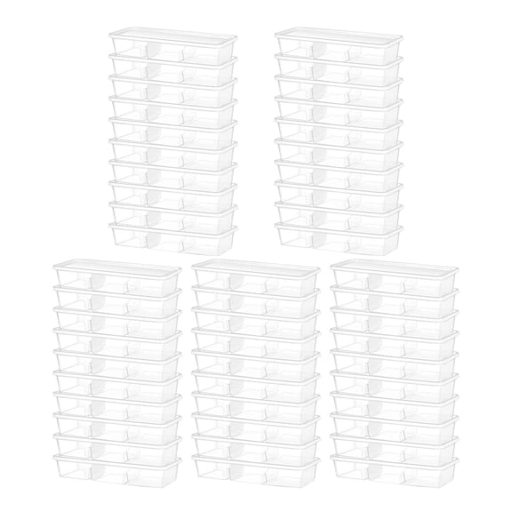 25PC 17 oz 3-Compartment Meal Prep Containers, Disposable Lunch Boxes Snack Bento Boxes Food Container for Office Picnic Gym Camping Travel Meal Prep, Leakproof Lids Stackable Microwave Safe,Clear