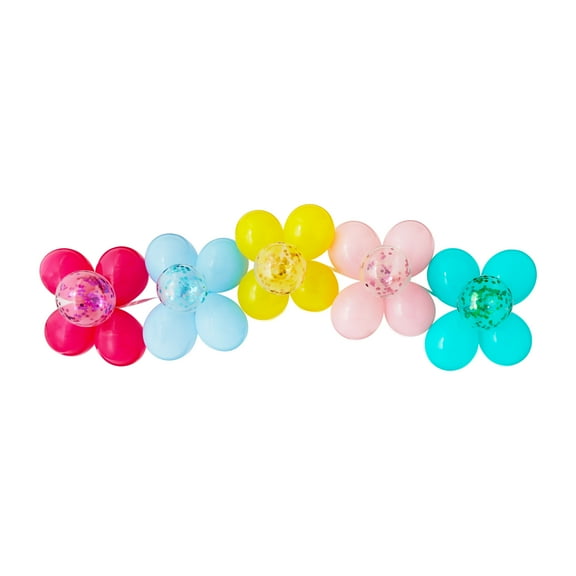 Multicolor Flower Latex Balloon Garland, 27 Pieces, by Way To Celebrate
