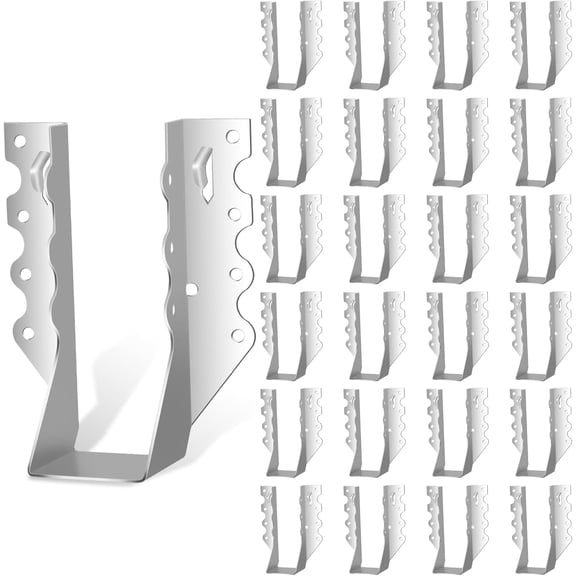 25PCS 2x6 Joist Hangers, 20 Gauge Double Shear Face Mount Rafter Brackets for Wood, Hurricane Ties Clips LU26 Rafters, Decks, Floors and Ceiling Trusses, Lumber Beam Connectors