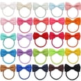 thumbnail image 1 of 25PCS Baby Hair Bows Ties For Toddler Girls Ribbon Elastic Ponytail Holders Soft No Damage Hair Ropes, 1 of 6