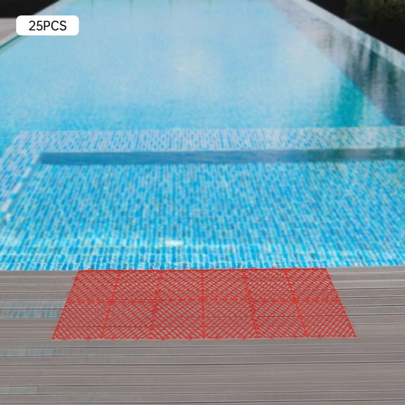 25PCS Interlocking Deck Tile 12*12" Deck Flooring 3306-4409lbs Capacity for Pool Bathroom Patio Garage