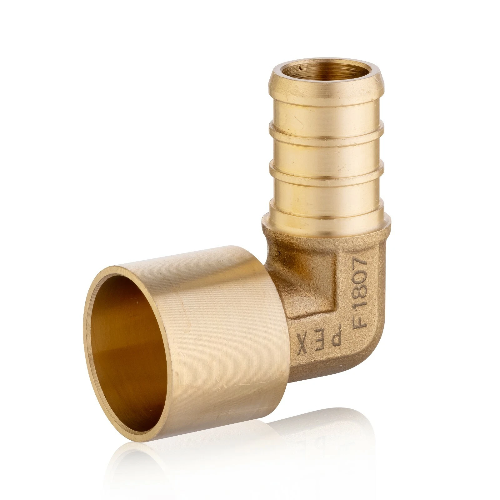 Messing Fitting Für PEX 25 Stück PASSEND 1/2" Pex X 1/2" Weiblicher Schweißadapter Wasserleitung Verbindungsstück
