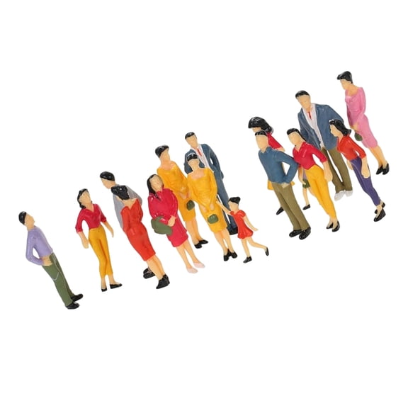 25PCS Random Plastic Minaiture People Figures Assorted Poses For Urbans Dioramas Train Layouts And Creative Projects