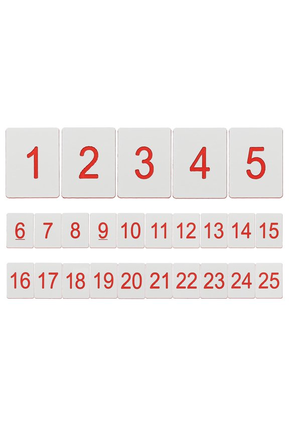25PCS Rectangle Number Tags 1-25, 3x4CM Number Key Tags Plastic Numbered for Organizer Drawing Prizes Field Sales Clothes Labels, Green