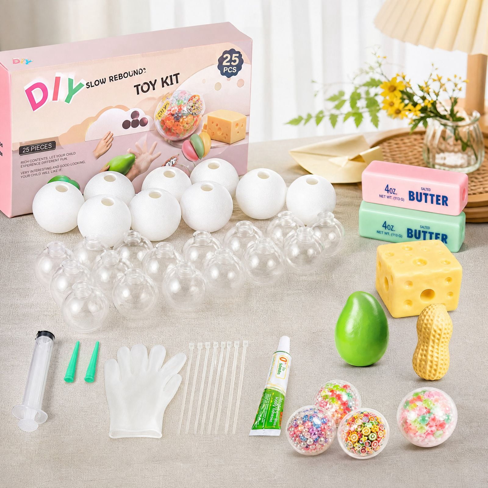 25PCS Squishy Making Kit DIY Squishy Maker Skin, Complete Set With TPR ...
