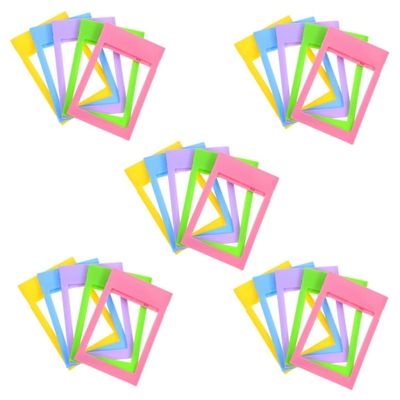 NIAIZEK Assorted Color PVC Photo Frames 25Pack Storage Display Photos