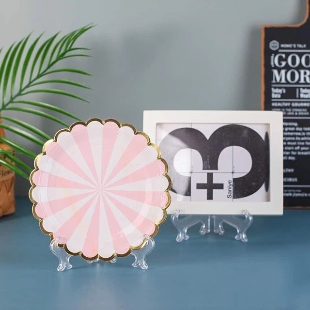 25PCS Trading Card Coin Display Stand Holder Clear Plastic Sports Card Stand US