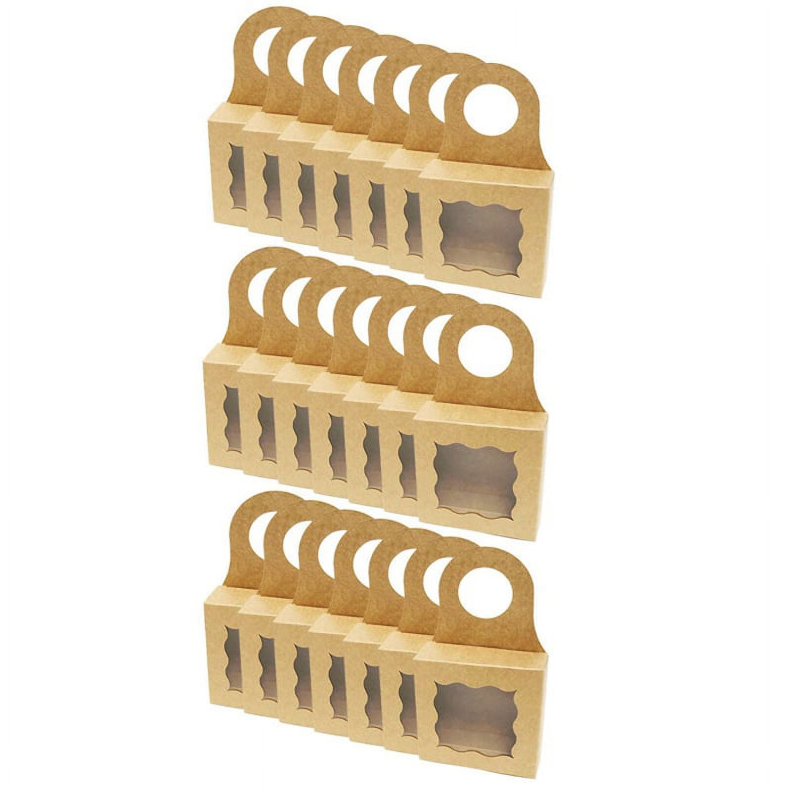 25PCS Wine Box with Window Charcuterie Box Wine Bottle Box for Gifts