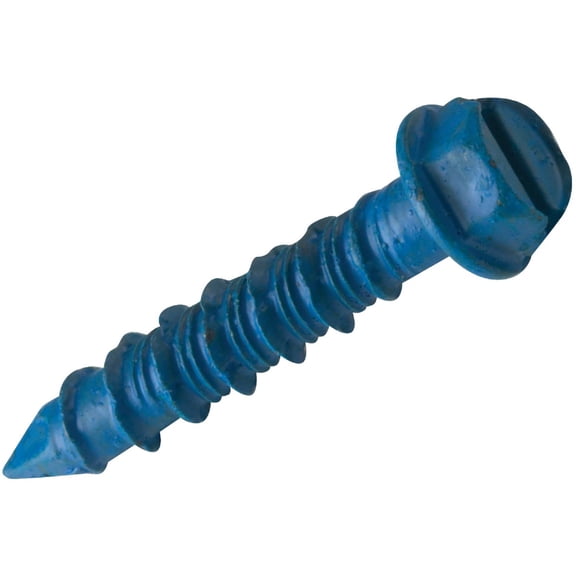 25-pack Tapcon 1/4 x 2.75 Hex Concrete Anchor, Easy Installation, 1/4 Wall Anchor - 25 Pack Construction & DIY Use, Standard Hardware Spec