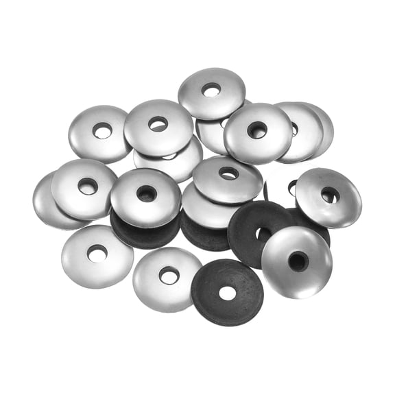 25Pack 6.3x25mm 304 Stainless Steel EPDM Bonded Sealing Washers Gaskets