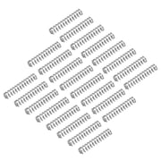 25Pack Compression Spring, 304 Stainless Steel 3mm OD 0.5mm Wire 15mm Length Mechanical Spring for Shop Home Repair Project, Silver Tone