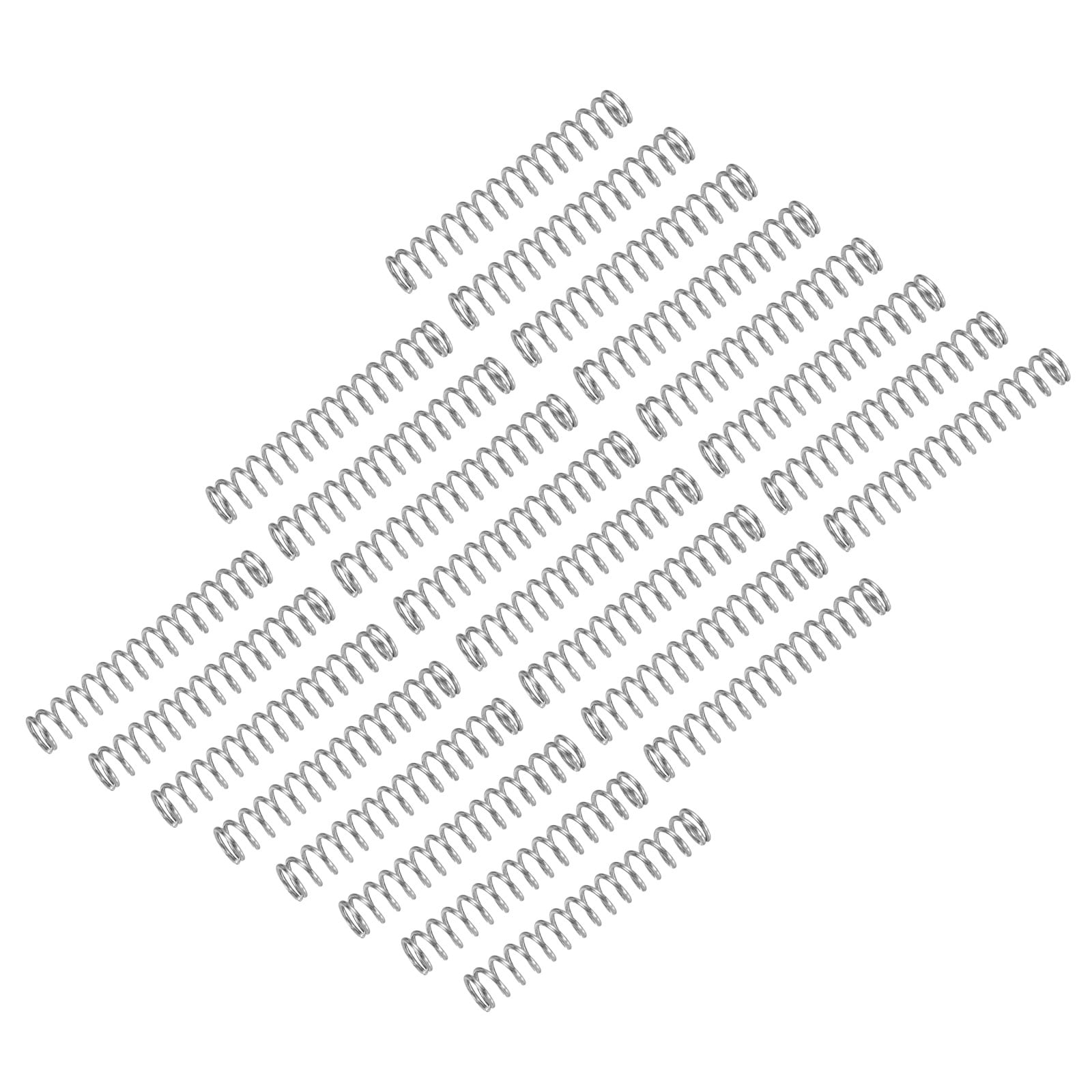 25Pack Compression Spring, 304 Stainless Steel 6mm OD 0.8mm Wire 40mm ...