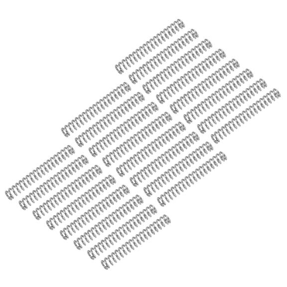 25Pack Compression Spring, 304 Stainless Steel 6mm OD 1mm Wire 45mm Length Mechanical Spring for Shop Home Repair Project, Silver Tone