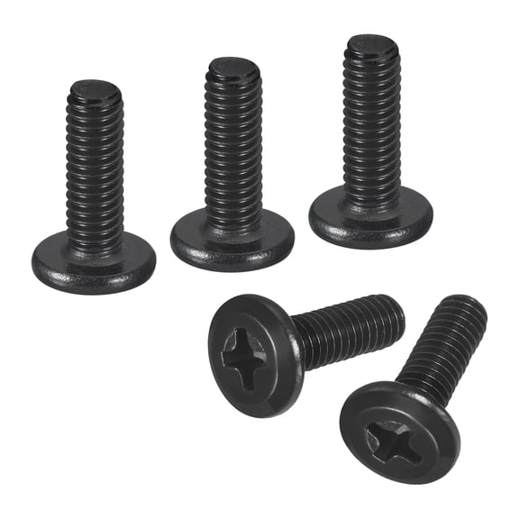 25Pack M4-0.7 x 12mm Flat Round Head Machine Screws, Phillips Drive Fastener