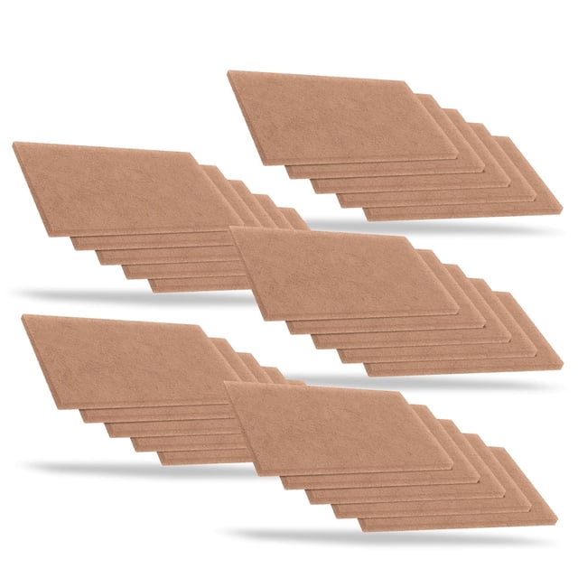 25Pc 12" X 18" Tan Rectangular Floor Maintenance Pads Orbital Sander