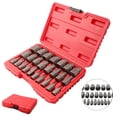 thumbnail image 1 of 25Pc Hex Screw Extractor Set Multi Teeth High Carbon Steel Rounded Bolt Remover, 1 of 9