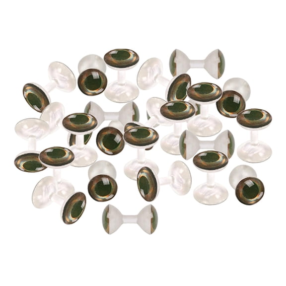 25Pc/lot 4D Fly Tying Beads Brass Dumbbell with Eyes Fly Tying Material , 6mm,