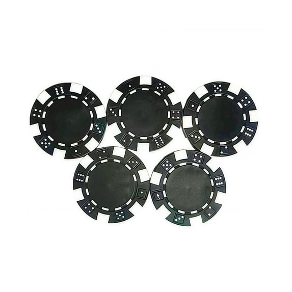 25Pcs 11.50g Professional Plastic Poker Chip Teaching Coin Card Game Chip for Math Counting Kids Teaching Rewards