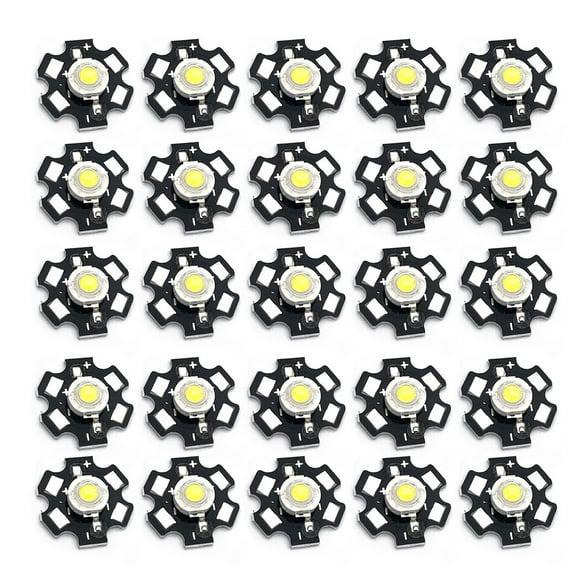 25Pcs 1W 5V Led Lamp Chip Light Beads 200Lm Brightness High Power for Floodlight