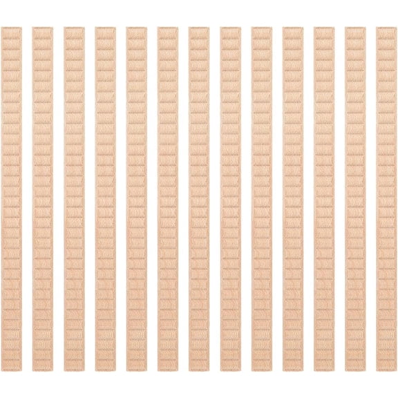 25Pcs 3D Decorative Wood Trim Molding Unfinished DIY Trims Wavy Wooden Trim Molding 15.8 Inch Decorative Bobbin Wood Trims